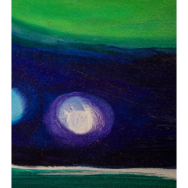 Blue Forest — Abstract Expressionist Painting, Acrylic on Canvas, 48 × 36 In, Vertical Format For Sale In Chicago - Image 6 of 8