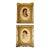 Antique Fine Art Pair of John Hardwicke Lewis Portrait Paintings in Ornate Gilt Frames - 1874 For Sale