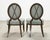 Set of Six Barbara Barry for Baker Oval X-Back Dining Chairs For Sale - Image 9 of 16