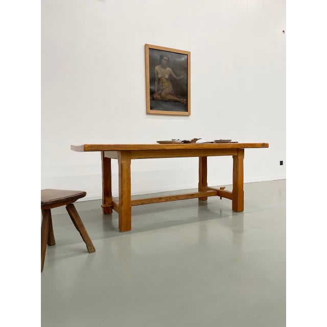 Vintage Elm Farm Table, 1950s For Sale - Image 10 of 18