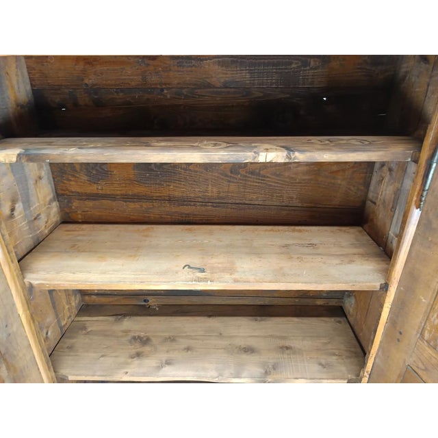 Antique Rustic Ash and Fir Wardrobe For Sale - Image 12 of 18