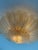 Gold Il Sole Chandelier with Honey Colored Murano Glass Feather Prisms For Sale - Image 8 of 10