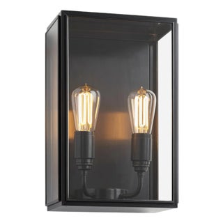 Tekna Essex City-C Wall Light With Dark Bronze Finish and Clear Glass For Sale
