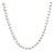 14K White Gold 8.0x8.5mm Akoya Pearl Strand Necklace For Sale