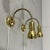 Mid-Century Modern Brass Flexible Wall Lamps, 1960s, Set of 2 For Sale - Image 3 of 18