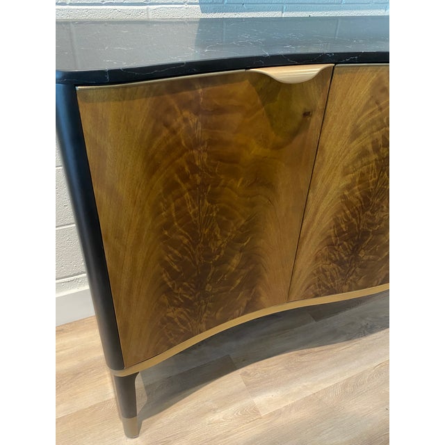 Malibu Crest by Aico Furniture Crotch Mahogany Finish For Sale In Los Angeles - Image 6 of 12