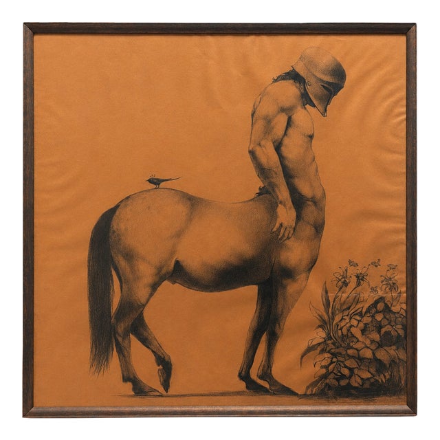 The Silent Centaur Figurative Drawing For Sale