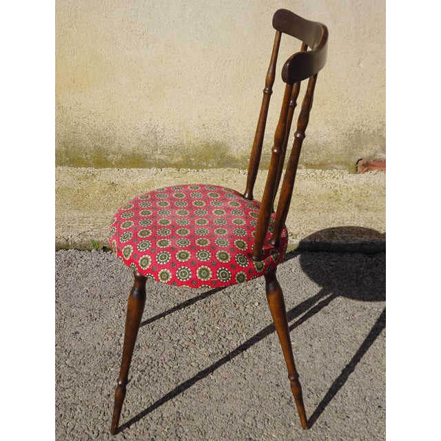 Wood and Fabric Chairs, Set of 2 For Sale - Image 10 of 18