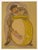 Large 1966 Emmanuel Mané-Katz Judaica Lithograph "Le Tambour" (The Drum) For Sale