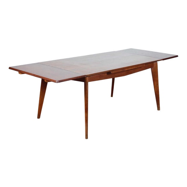Extendable Rectangular Dining Table, 1950s For Sale