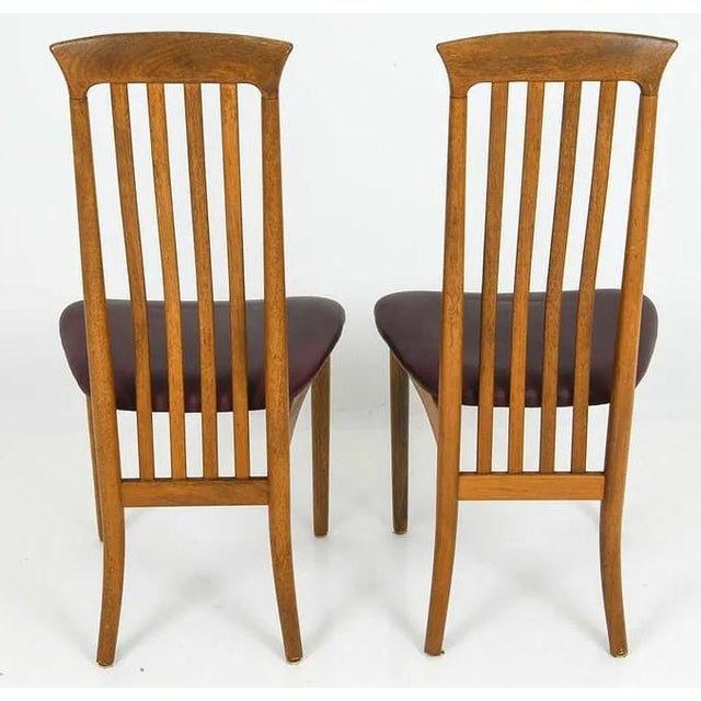 Wood Mid 20th Century Set 6 Danish Modern Teak Dining Chairs For Sale - Image 7 of 8