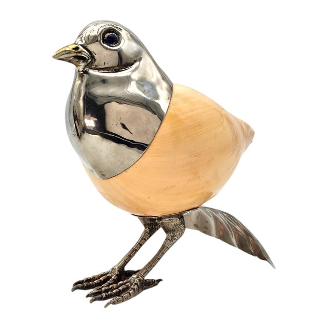 Late 20th Century Binazzi Foresto Italian Chrome Bird Shell Bowl Sculpture 8.75" For Sale - Image 5 of 14