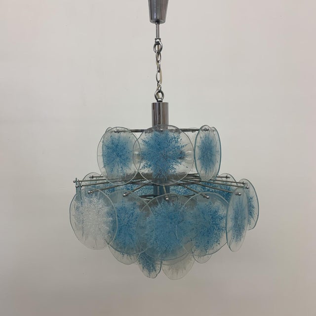 Disc Chandelier by Vistosi, 1970s For Sale - Image 11 of 18