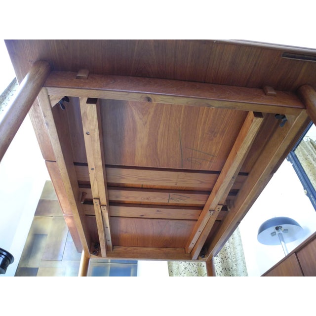 Danish Extendable Dining Table in Teak For Sale - Image 9 of 13