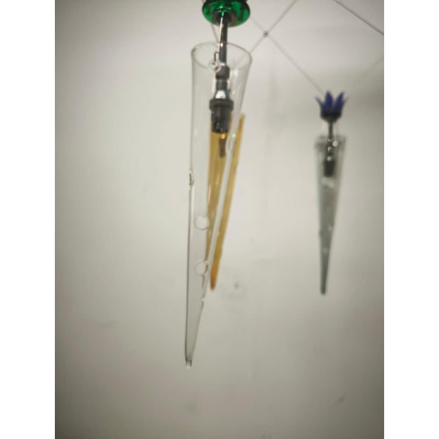 1990s Chandelier with Multicolored Cones by Lamp International, 1990s For Sale - Image 5 of 18