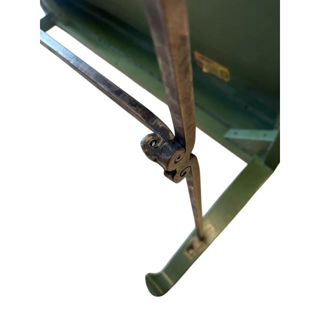 Bausman Company Green Coffee Table Bench Made For Sale - Image 13 of 14