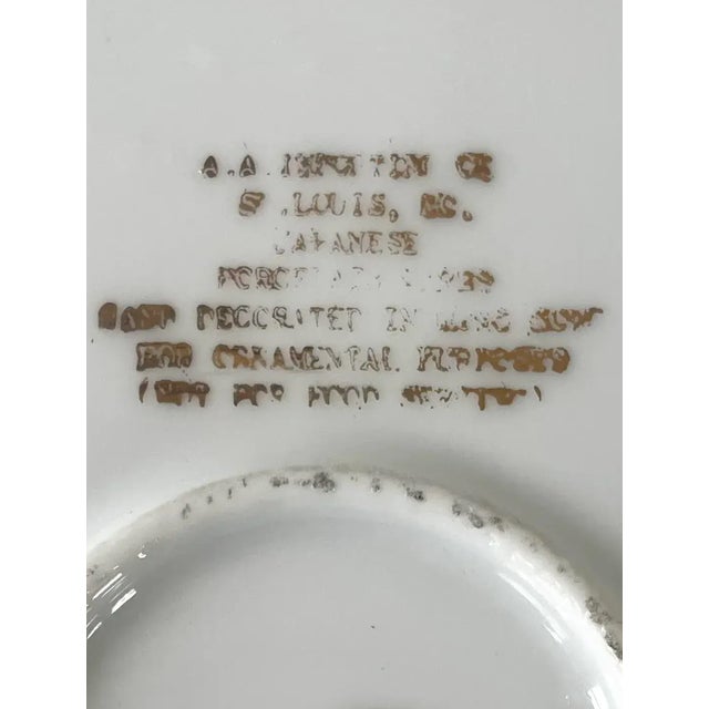 Early 20th Century Vintage Japanese Porcelain Decorative Platter - Stamped For Sale - Image 5 of 8