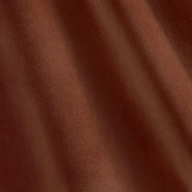 SAMPLE - Schumacher Rocky Performance Velvet Fabric In Terracotta For Sale