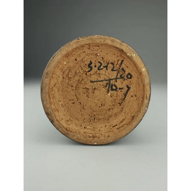 Blue Vase with Trifoglio Decor by Aldo Londi for Bitossi, 1960s For Sale - Image 8 of 10