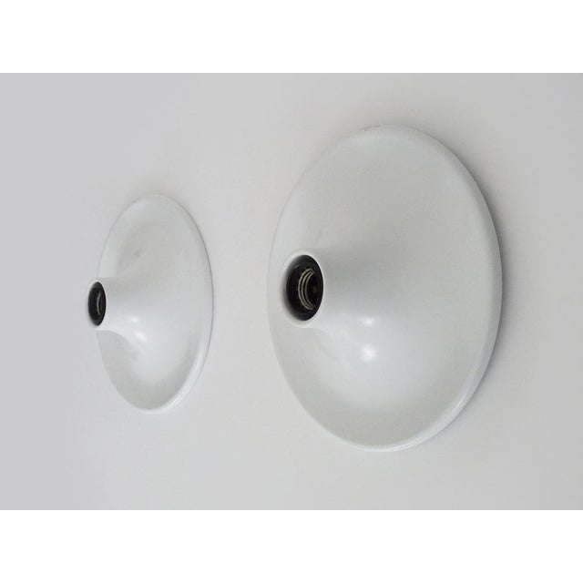 Italian Ufo Disc Wall Sconces from Targetti, 1970s, Set of 2 For Sale - Image 3 of 10