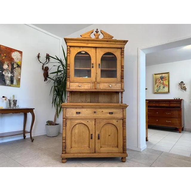 Wilhelminian Style Wood Cupboard For Sale - Image 3 of 11