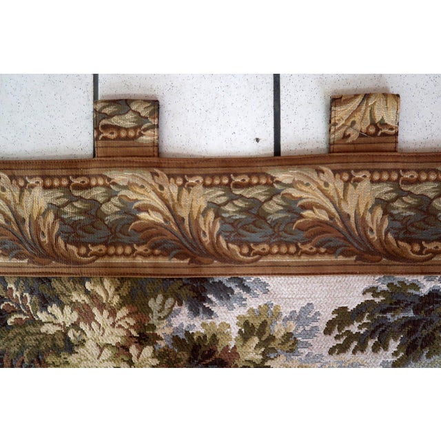 Forest Green 1950s, Mid-Century German Tapestry Wall Hanging 6.11' X 5.1' For Sale - Image 8 of 17