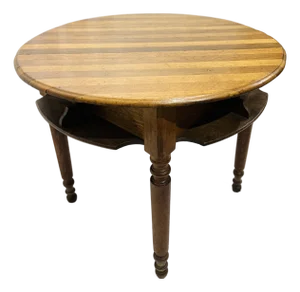 Antique Handcrafted Wood Game Table