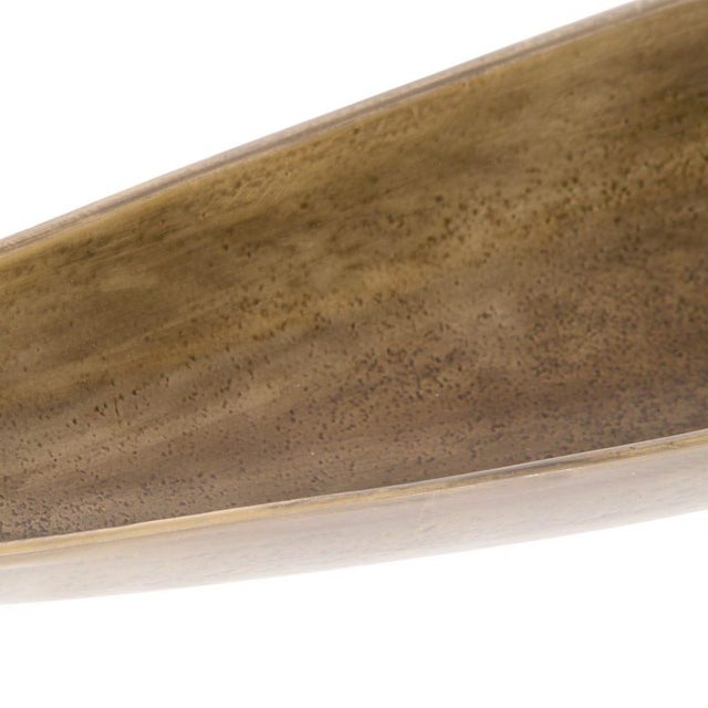 Contemporary Brass Boat Bowl Large For Sale - Image 3 of 6