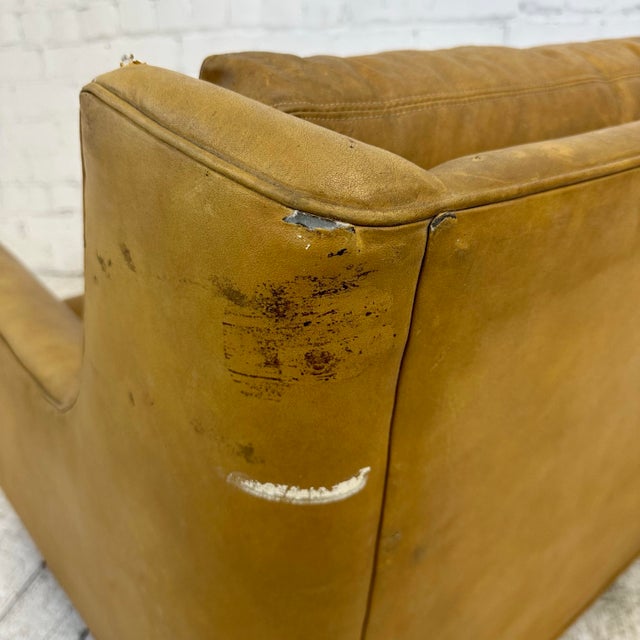 Milo Baughman Oversize Brown Lounge Chair For Sale - Image 9 of 11