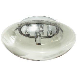 1960s Large Space Age Ceiling / Flush Mount Fixture by Doria For Sale