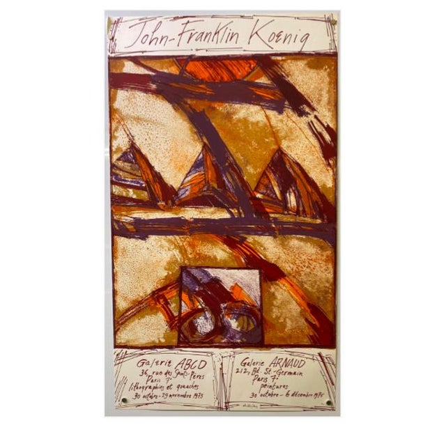 Wood “Abc Delta” Original S/N Lithograph by John Franklin Koenig 1975 For Sale - Image 7 of 9