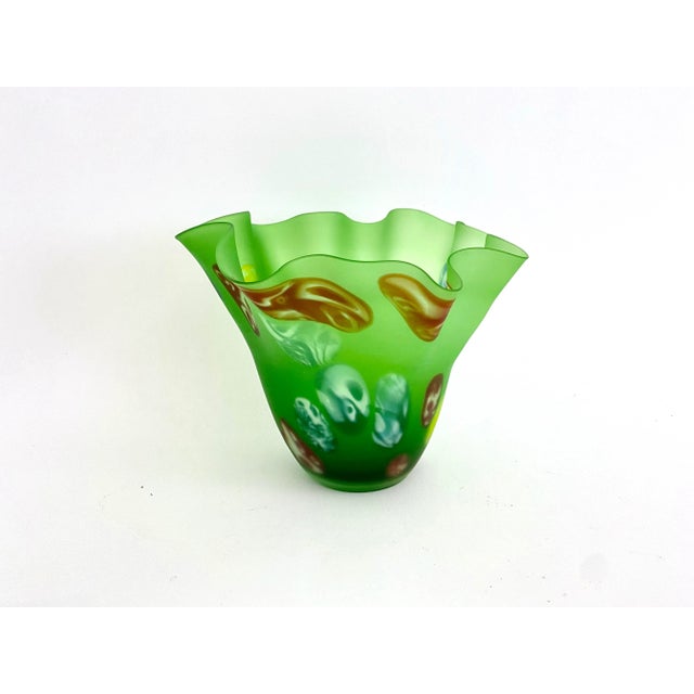 Art Glass Handkerchief Vase For Sale - Image 9 of 9