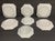 Green Antique Rose Medallion Octagonal Plates - Set of Seven For Sale - Image 8 of 8
