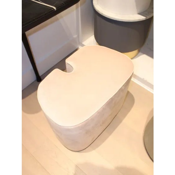 Contemporary Vanity W/ Pink Pouf For Sale - Image 9 of 9