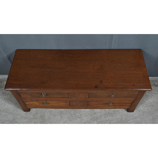 Small Teak Chest from Pondicherry, 1890s For Sale - Image 6 of 18