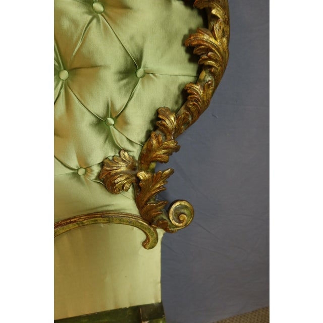 Louis XV Style Bed in Gilded Wood, 1950s For Sale - Image 3 of 13