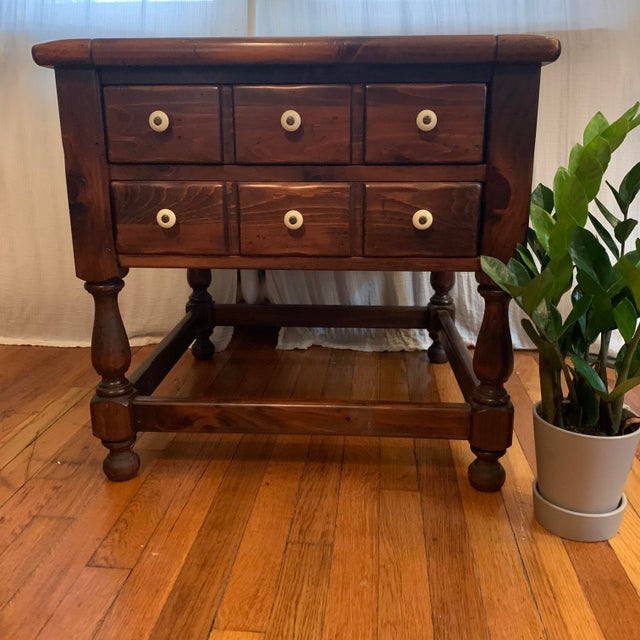 Ethan Allen Old Tavern Pine End Table Chairish