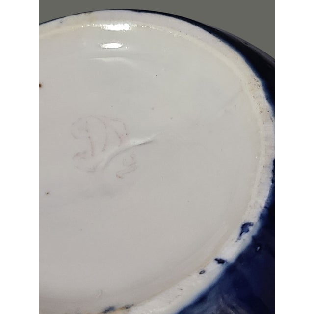 Vintage Pakhta Cobalt Blue & White Gilded Imperial Porcelain Russian Tea Pot For Sale - Image 10 of 11