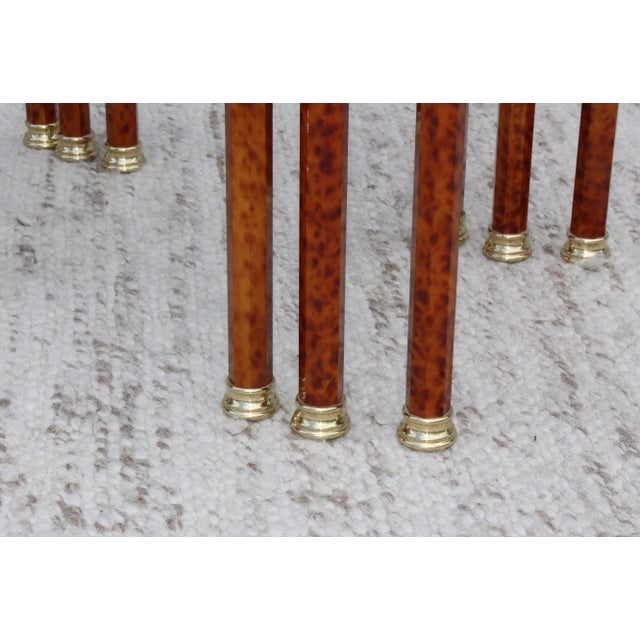 1980s Italian Brass Nesting Tables For Sale - Image 10 of 11
