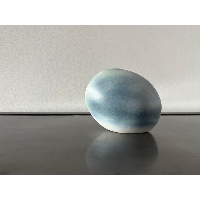 Organically Shaped Ceramic Solifleur Vase, France, 1970s For Sale - Image 9 of 18