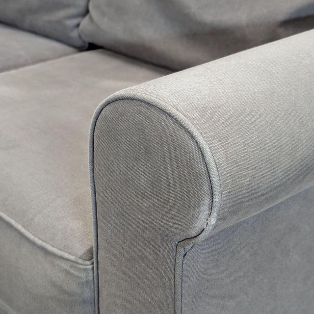 Pottery Barn Cameron 3-Seat Gray Sofa - Comfortable and Stylish For Sale In San Francisco - Image 6 of 8
