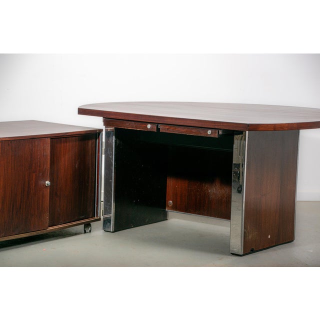 Galileo Series Executive Desk by Ennio Fazioli for Mim Roma, 1970s For Sale - Image 6 of 18
