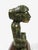 Green Aztec-Inspired Pre-Columbian Style Seated Figure Statue on Wood Base For Sale - Image 8 of 10