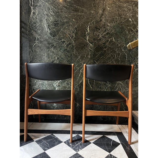 Wood Danish Teak Dining Chairs from Dyrlund, 1960s, Set of 2 For Sale - Image 7 of 14