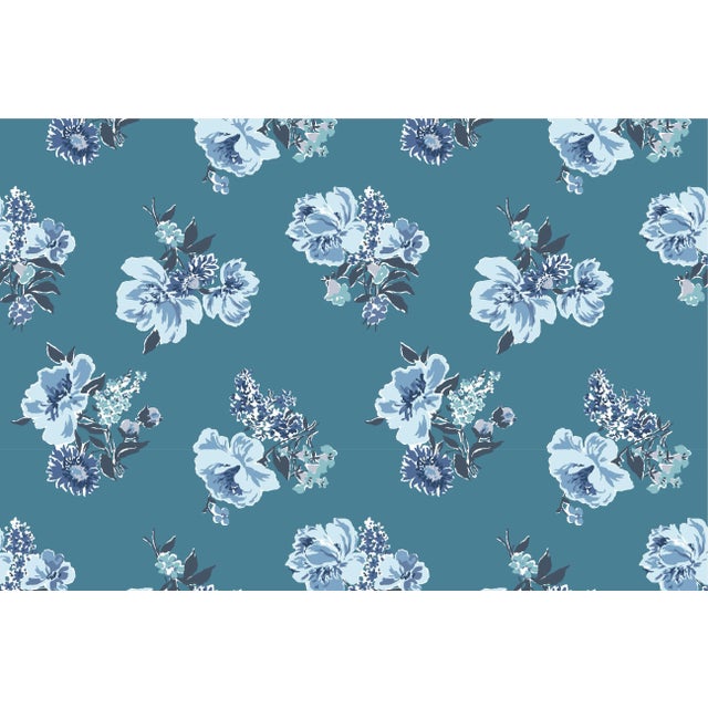 Swans Island Pool Blue Fabric Sample For Sale