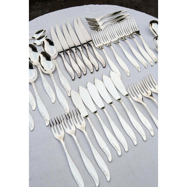 Polish Cutlery Set for Six by Hefra Amerykański, 1990s, Set of 40 For Sale - Image 9 of 16
