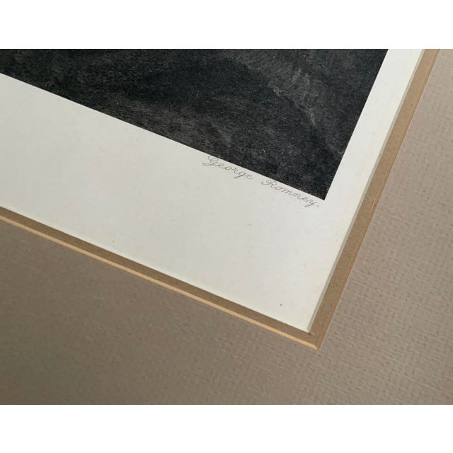 Wood Antique Lithograph After George Romney, Lady Arabella Ward, C. 1900 For Sale - Image 7 of 15