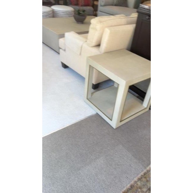 2020s Leather Covered End Tables, Set of 2 For Sale - Image 5 of 8