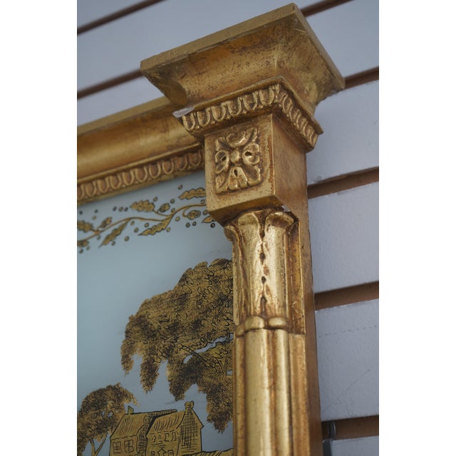 Friedman Brothers Eglomise Top Federal Mirror For Sale - Image 10 of 12