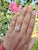 1.51 Carat Pink Sapphire Diamond 14 Karat White Gold Engagement Ring, Size 6.5 For Sale - Image 10 of 12